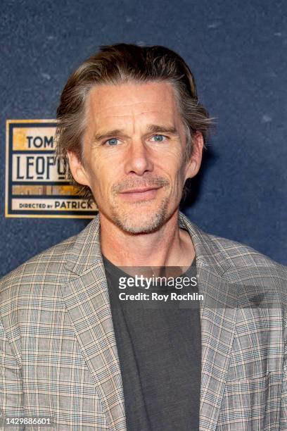 Ethan Hawke attends the "Leopoldstadt" Broadway opening night at Longacre Theatre on October 02, 2022 in New York City.