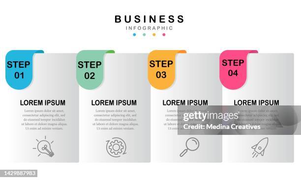 steps options elements infographic template - number 2 logo stock illustrations