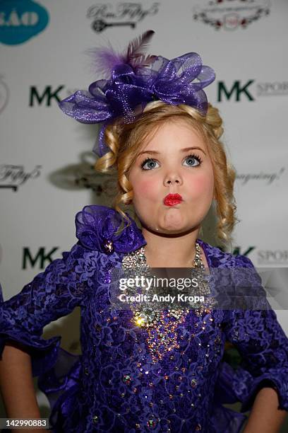 Eden Wood attends the "Eden's World" premiere party at Room Fifty5 at Dream Midtown on April 16, 2012 in New York City.