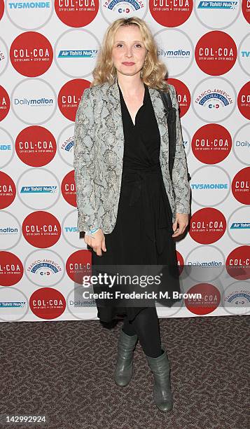 Actress Julie Delpy attends the 16th Annual City Of Lights, City Of Angels Film Festival at the Directors Guild of America on April 16, 2012 in Los...