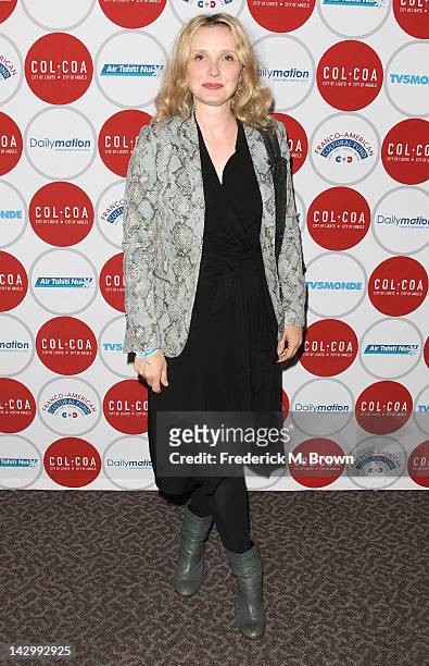 Actress Julie Delpy attends the 16th Annual City Of Lights, City Of Angels Film Festival at the Directors Guild of America on April 16, 2012 in Los...