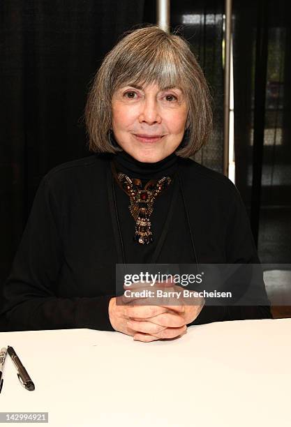 Writer Anne Rice attends the 2012 Chicago Comic and Entertainment Expo at McCormick Place on April 15, 2012 in Chicago, Illinois.