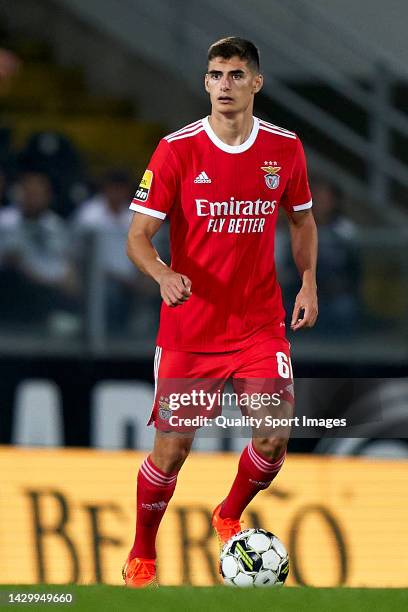 Antonio Silva of SL Benfica in action during the Liga Portugal Bwin match between Vitoria Guimaraes SC and SL Benfica at Estadio Dom Afonso Henriques...