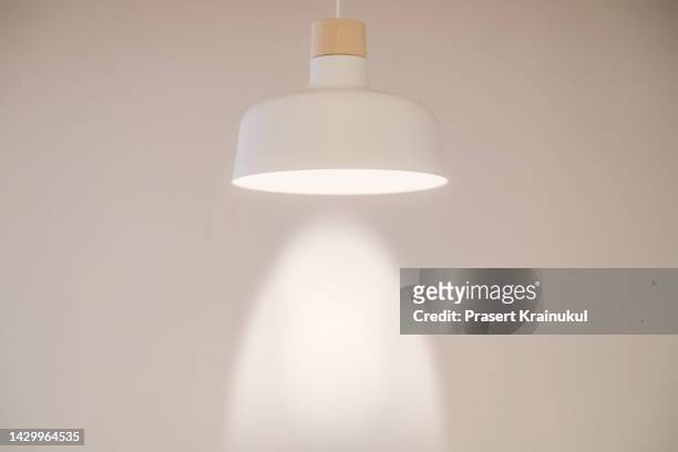 vintage style hanged ceiling lamp - lampada elettrica foto e immagini stock
