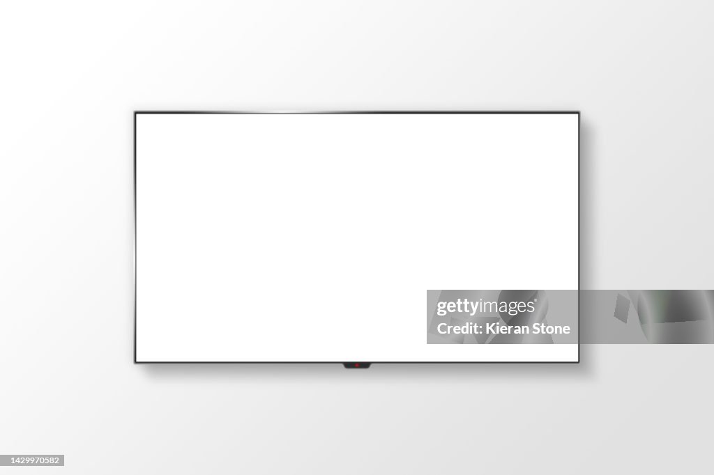 Blank Wall Mounted TV