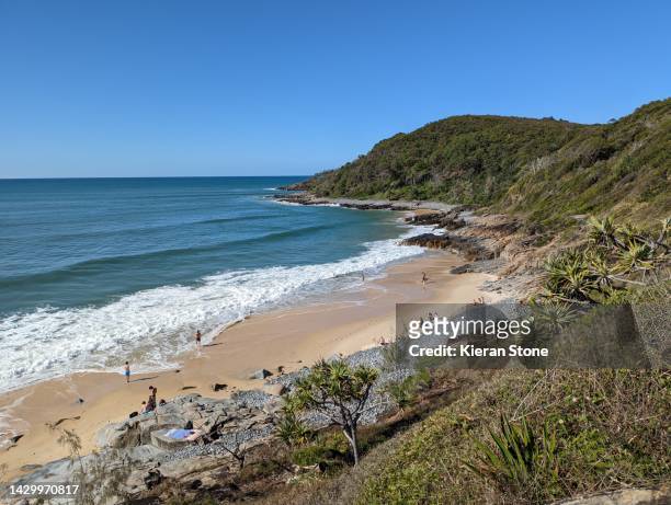 noosa national park beach - noosa beach stock pictures, royalty-free photos & images