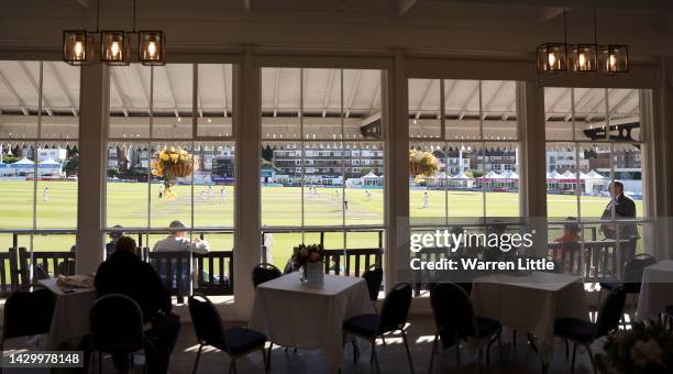 Ali Orr of Sussex is run out by Ajaz Patel of Glamorgan for 198 runs during the LV= Insurance County Championship match between Susssex and Glamorgan...