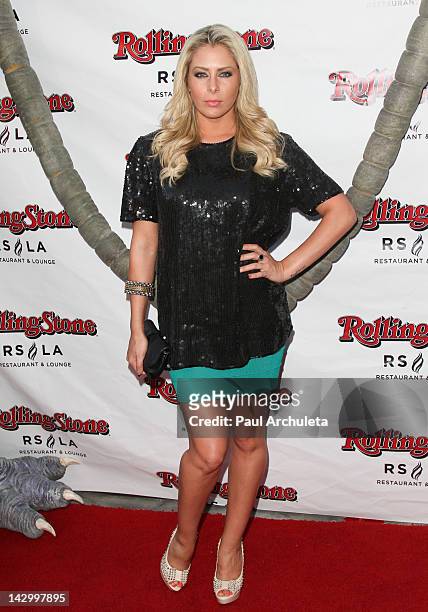 Actress Allison Kyler attends the SYFY Network's new series "Monster Man" wrap party at the Rolling Stone Restaurant And Lounge on April 16, 2012 in...