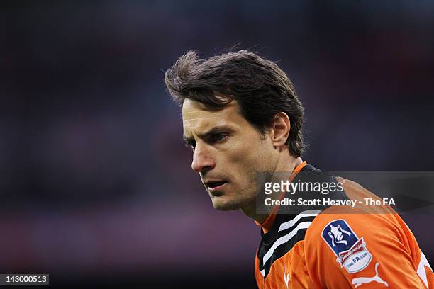 Carlo Cudicini of Tottenham Hotspur looks on during the FA Cup with Budweiser Semi Final match between Tottenham Hotspur and Chelsea at Wembley...