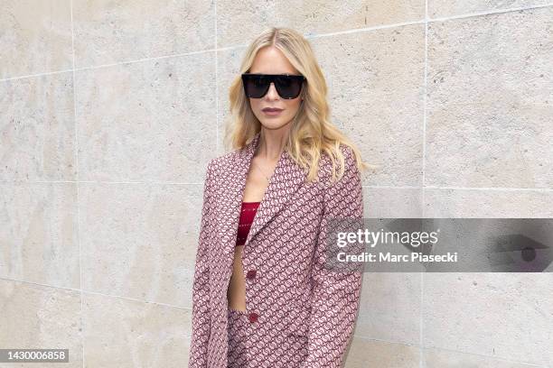 Poppy Delevingne attends the Stella McCartney Womenswear Spring/Summer 2023 show as part of Paris Fashion Week on October 03, 2022 in Paris, France.