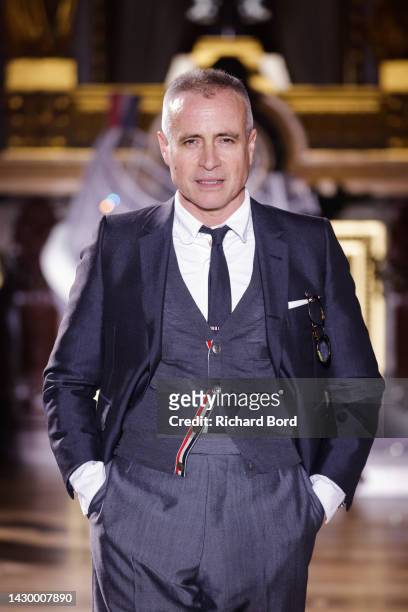Designer Thom Browne poses for a portrait before the Thom Browne Womenswear Spring/Summer 2023 show as part of Paris Fashion Week at Palais Garnier...