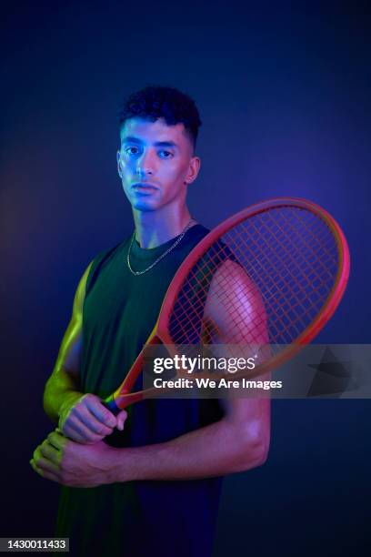 Man With Racket Tennis Racket Photo Photos and Premium High Res Pictures - Getty Images