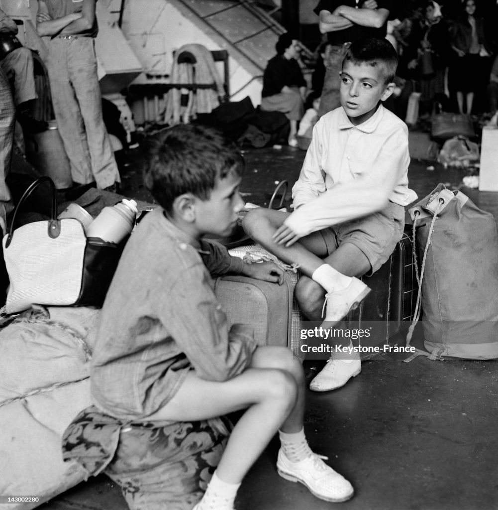 Repatriated People From Algeria Arrive In Marseille In 1962