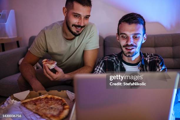 young gay couple - date night stock pictures, royalty-free photos & images
