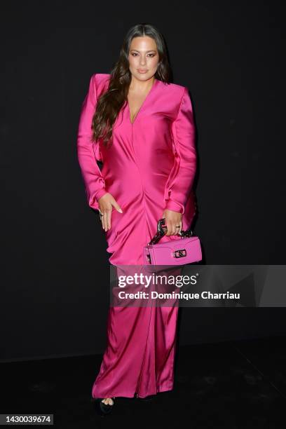 Ashley Graham attends the Lanvin Womenswear Spring/Summer 2023 show as part of Paris Fashion Week on October 03, 2022 in Paris, France.