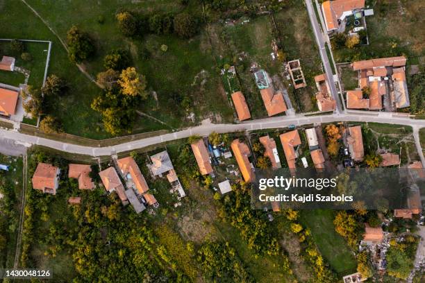 flying over city area - hungary stock pictures, royalty-free photos & images