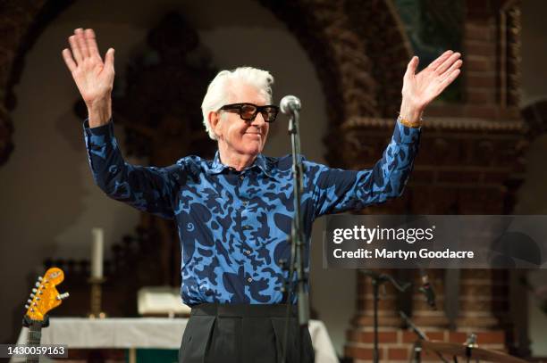 Nick Lowe performs on stage at Passionkirch, Berlin, Germany, 28th September 2022.