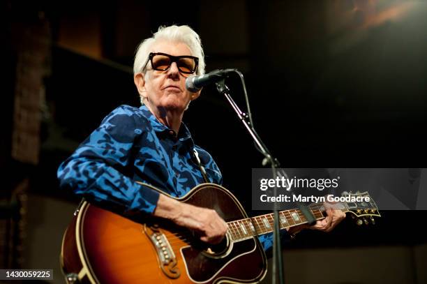 Nick Lowe performs on stage at Passionkirch, Berlin, Germany, 28th September 2022.