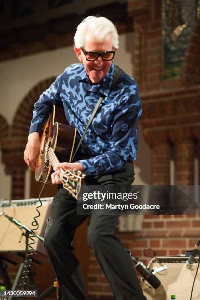 Nick Lowe performs on stage at Passionkirch, Berlin, Germany, 28th September 2022.