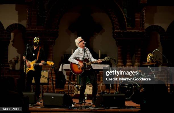 Nick Lowe performs on stage at Passionkirch, Berlin, Germany, 28th September 2022.