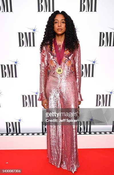 Corinne Bailey Rae attends the 2022 BMI London Awards at The Savoy Hotel on October 03, 2022 in London, England.