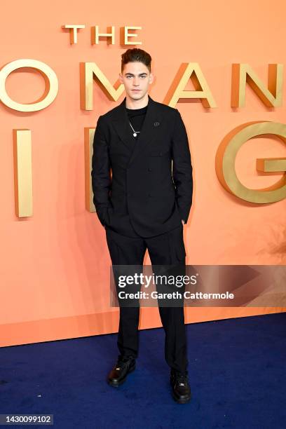 Hero Feinnes Tiffin attends "The Woman King" UK Gala Screening at Odeon Luxe Leicester Square on October 03, 2022 in London, England.