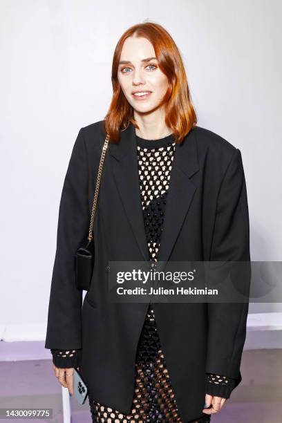 Tiernan Cowling attends the Germanier Womenswear Spring/Summer 2023 show as part of Paris Fashion Week on October 03, 2022 in Paris, France.