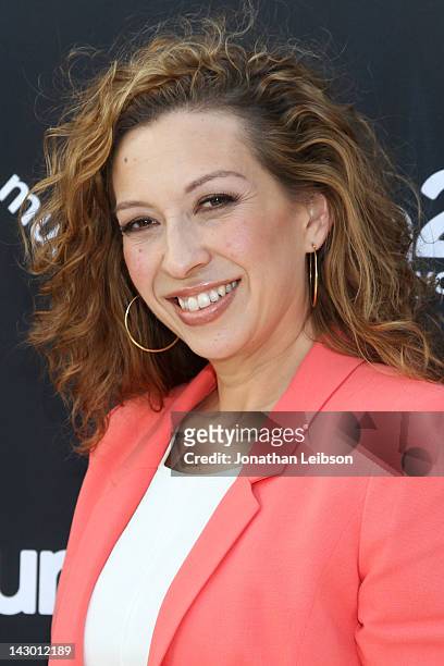 Diana Mogollon attends the mun2 2012 Television Program Lineup Preview - Press Conference at SLS Hotel at Beverly Hills on April 17, 2012 in Los...