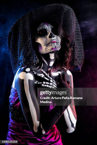 mexican catrina, symbol of mexican culture on the day of the dead - festival of remembrance 2019 stock pictures, royalty-free photos & images