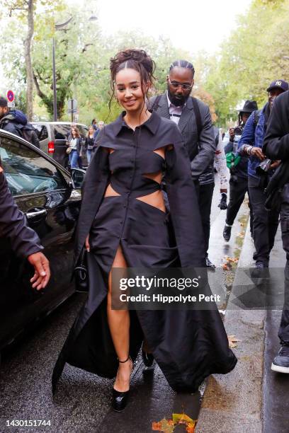 Léna Mahfouf attends the Valentino Womenswear Spring/Summer 2023 show as part of Paris Fashion Week on October 02, 2022 in Paris, France.