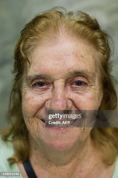 Year-old Emmy Hilda Gette Raphael poses after the dancing class at Centro de Referencia da Cidadania do Idoso in downtown Sao Paulo, Brazil on April...