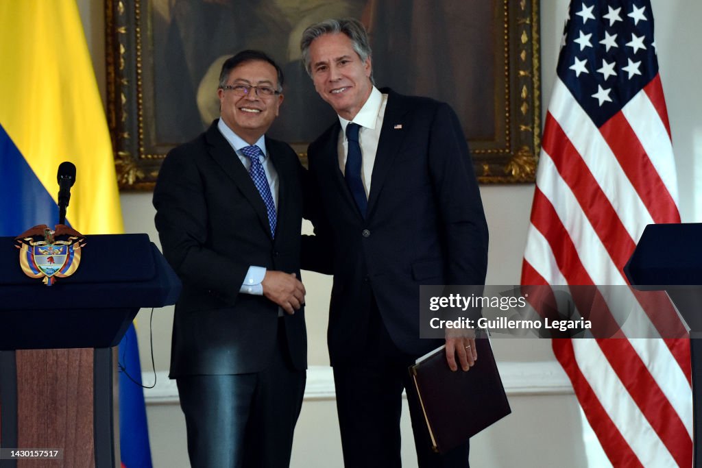 U.S. Secretary of State Antony Blinken Meets Colombian President Gustavo Petro