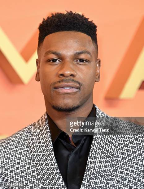 John Boyega attends "The Woman King" UK Gala Screening at Odeon Luxe Leicester Square on October 03, 2022 in London, England.
