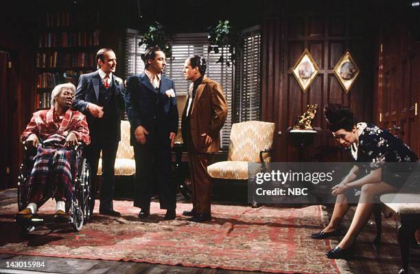 Episode 10 - Pictured: Eddie Murphy as Nick, Brian Doyle-Murray as Don DePaulo, Tony Rosato as Vito Bazulo, Tim Kazurinsky as Tino Quinsana, Robin...