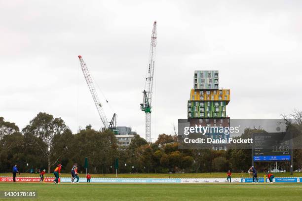 General view during the WNCL match between Victoria and Tasmania at CitiPower Centre, on October 04 in Melbourne, Australia.