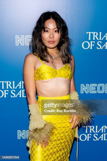 Nicole Kang attends the "Triangle of Sadness" New York screening at Regal Union Square on October 03, 2022 in New York City.