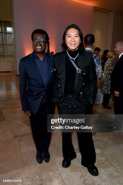 Dee Kerrison and Hau Nguyen attend the Getty Medal Dinner 2022 at Getty Center on October 03, 2022 in Los Angeles, California.