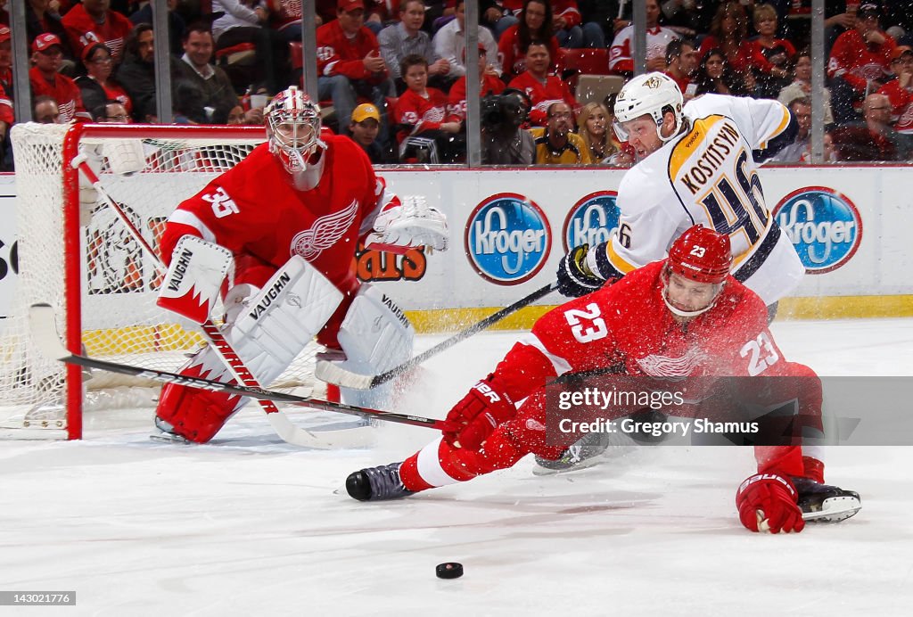 Nashville Predators v Detroit Red Wings - Game Four