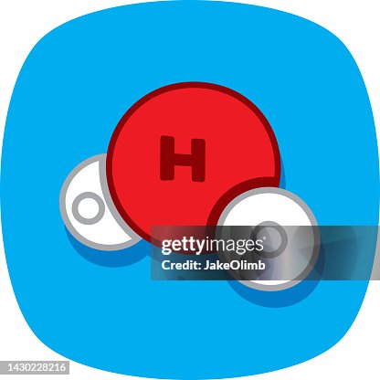 H2o2 Molecule Animation H2o Molecule Doodle 1 High-Res Vector Graphic - Getty Images