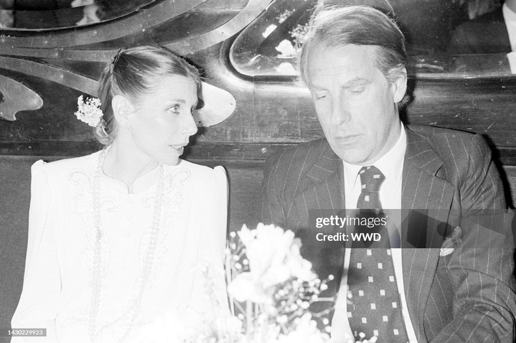 Ghislaine Thesmar attends a party at Maxim's, a in Paris