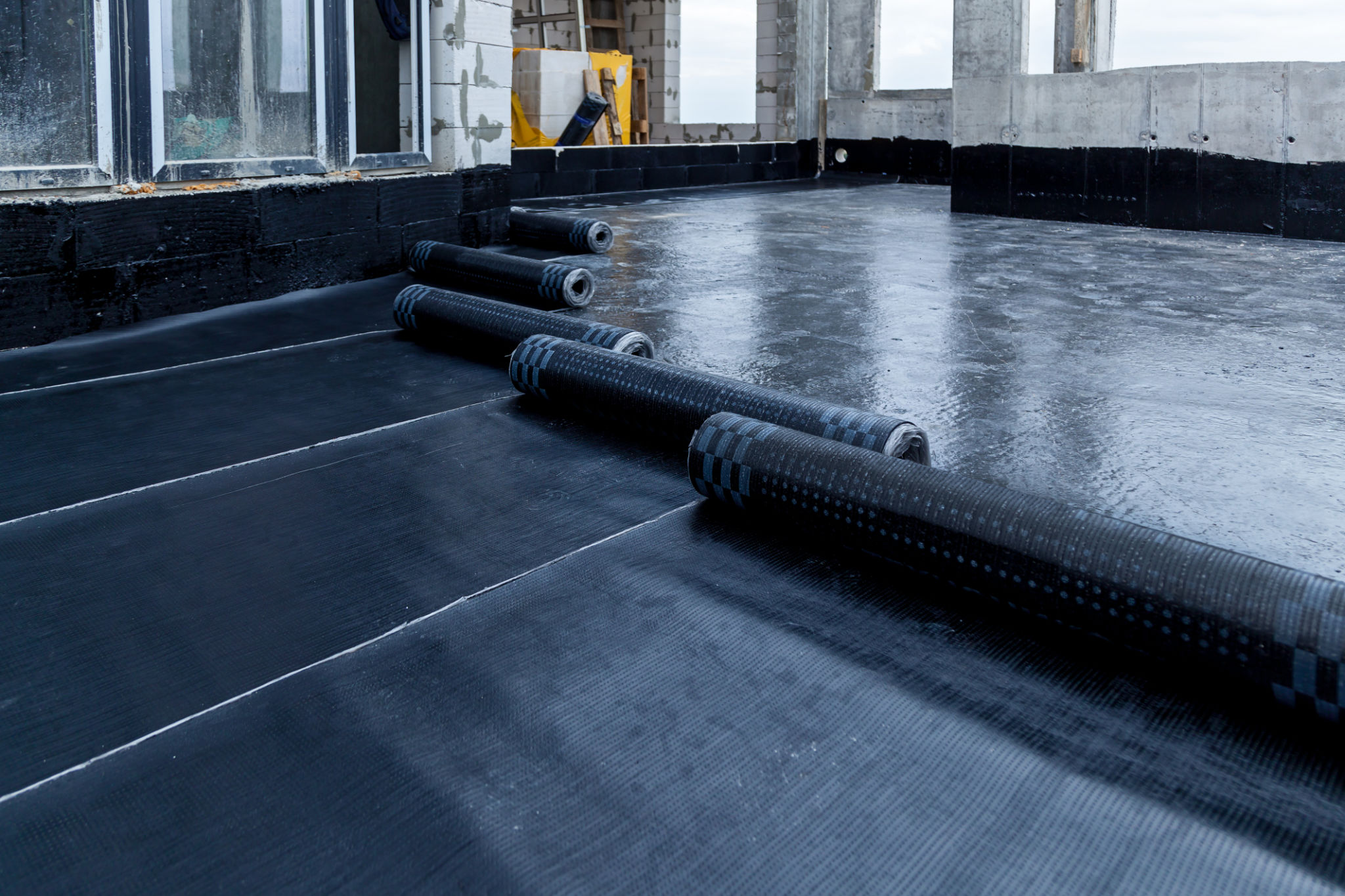flat roof installation