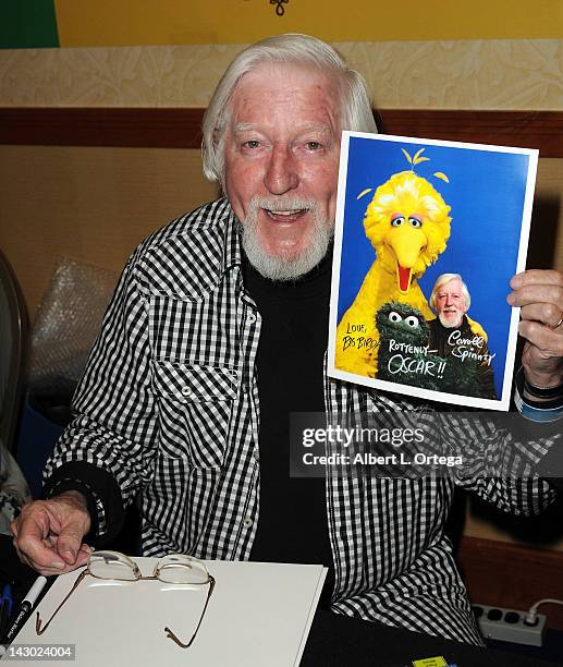 Puppetier Caroll Spinney participates in the 2012 Monsterpalooza held at Burbank Airport Marriott on April 15, 2012 in Burbank, California.