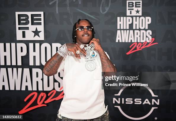 Gee Bag Rapper Rapper EST Gee attends BET Hip Hop Awards 2022 on September 30, 2022 ...