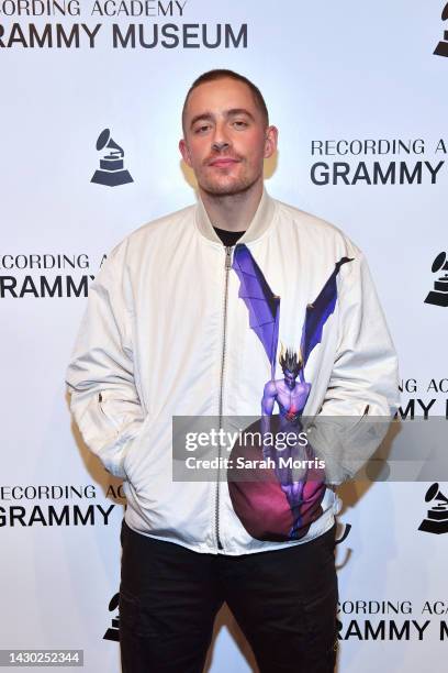 Dermot Kennedy poses at The Drop: Dermot Kennedy at The GRAMMY Museum on October 03, 2022 in Los Angeles, California.