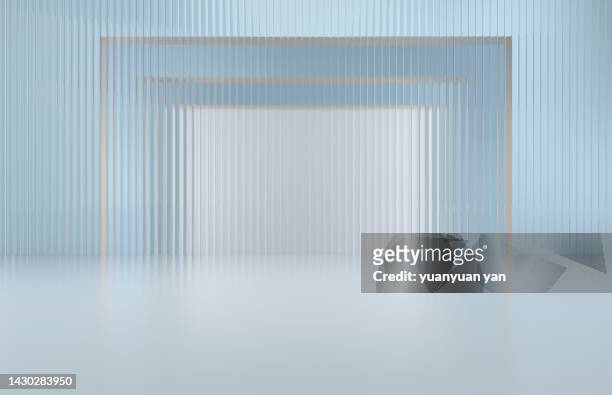 3d rendering exhibition background - 3d rendered glass stockfoto's en -beelden