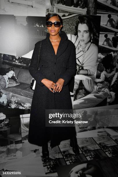 Naomi Campbell attends the Chanel Womenswear Spring/Summer 2023 show as part of Paris Fashion Week on October 04, 2022 in Paris, France.