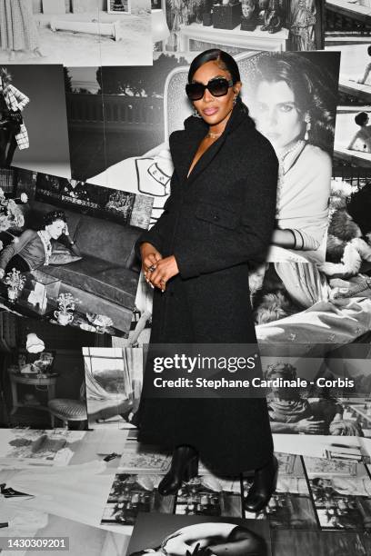 Naomi Campbell attends the Chanel Womenswear Spring/Summer 2023 show as part of Paris Fashion Week on October 04, 2022 in Paris, France.