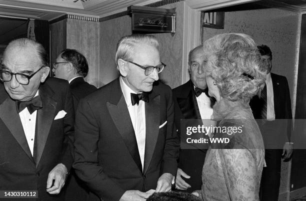 Laurance Rockefeller and Mary Rockefeller attend an event benefiting the Animal Research and Conservation Center of the New York Zoological Society...