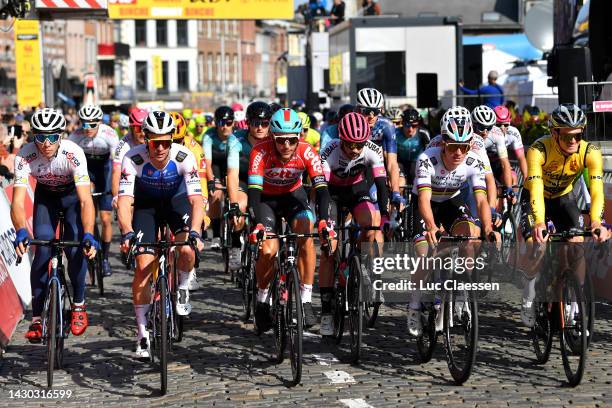 Iljo Keisse of Belgium and Team Quick-Step - Alpha Vinyl, Philippe Gilbert of Belgium and Team Lotto Soudal and Remco Evenepoel of Belgium and Team...