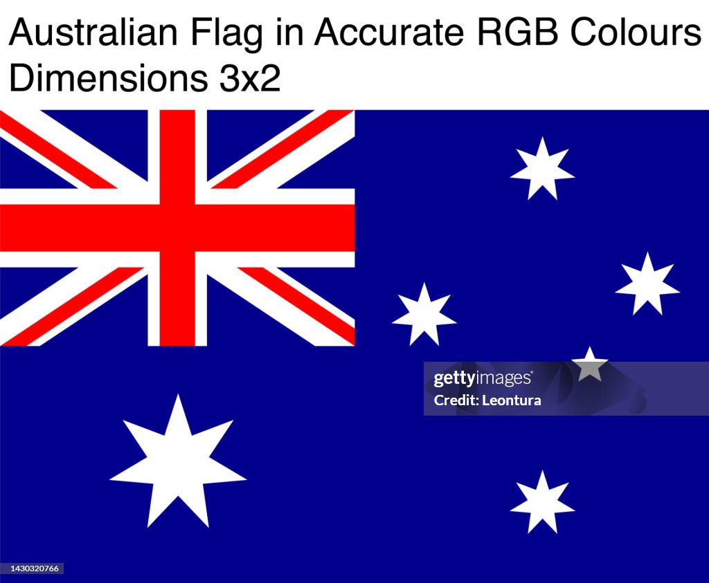 Australia Country Color Code Australian Flag In Accurate Rgb Colors High-Res Vector Graphic - Getty ...